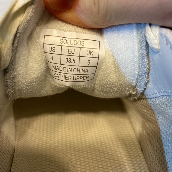 Soludos Women's Leather Roma Sneaker White Neutral Everyday Travel Commuting - Picture 11 of 11